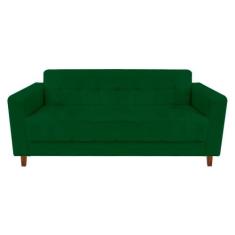 Sofá 3 Lugares Arezzo Suede Verde - DROSSI