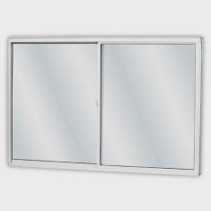 Janela de Alumínio de Correr 100x120cm 2 Folhas com Vidro Mini Boreal Linha Soft mgm