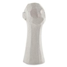 Escultura Decorativa Rosto em Poliresina Off White 39x16cm