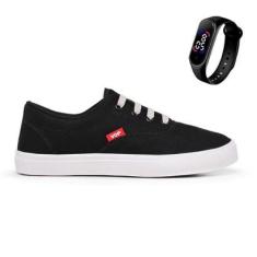kit Tênis Casual Voe Original Unissex + Relógio Digital Touch-Unissex