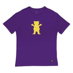 Camiseta Grizzly Og Bear Tee Masculina Roxo