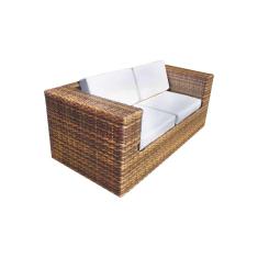 Namoradeira Copacabana Quadrada em Junco - Imbuia