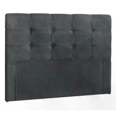 Cabeceira Queen 160cm Daiana Suede Cinza Id Suede Cinza