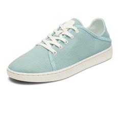 OLUKAI Pehuea Li Tênis feminino sem cadarço, casual para o dia a dia com salto e design de malha respirável, leve e confortável o dia todo, Swell/areia branca, 38