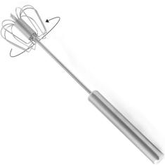 Batedor De Ovos Semi Automático Mimo Style Prata