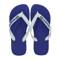 Chinelo Havaianas Brasil Logo-Azul Naval