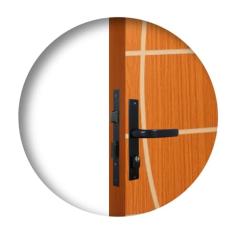 Fechadura para Porta de Alumínio ou Aço com Espelho Serralheiro 21mm Mgm Preto