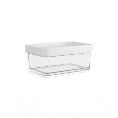 Pote Clear Mini 7,9 X 11,7 X 5 Cm 200 Ml Branco Coza