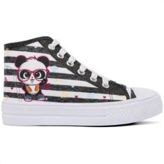  Tênis Feminino Infantil Casual Panda Botinha Menina Escolar - Botinho