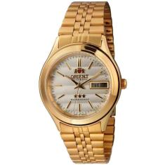 Relógio Orient Masculino Dourado Automático Em03-A0F C1Kx