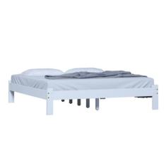 Cama Turca King Size Madeira Reforçada Cor Branco - Nemargi