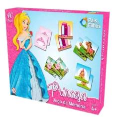Jogo da Memória Personagem Princesa 40Pçs - Pais e Filhos