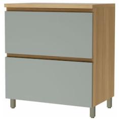 Balcão Nesher Rainha em MDF 15mm com 1 Porta, 1 Gaveta e 1 Prateleira - 80cm de largura