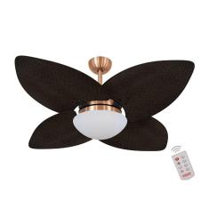 Ventilador De Teto 4 Pás Palmae Tabaco 127v C/ Controle
