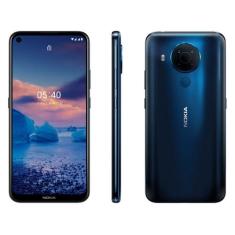 Smartphone Nokia 5.4 128GB Azul 4G 4GB RAM 6,39 Câm. Quádrupla + Selfi