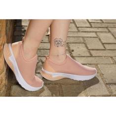 Tênis Meia Shine Speed Original Niky Sem Elastico - Califórnia, 35, Nu