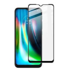 Película de Vidro Temperado 3D Moto G9 Preto Tela Toda - Hrebos