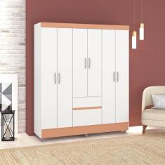 Guarda Roupa 6 Portas Urus Branco Camarim - CasaH