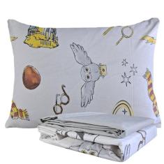 Jogo de Cama Infantil 100% Algodão Solteiro Estampado Personagens Com 