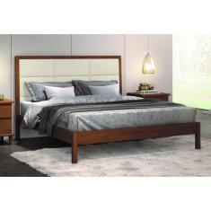 Cama Casal Estofada Captonê Maciça 1,40m  Lisboa Montanhês