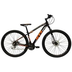 Bicicleta Aro 29 Gti Roma Alumínio 21v Freio a Disco Suspensão Dianteira Mtb 29-Unissex