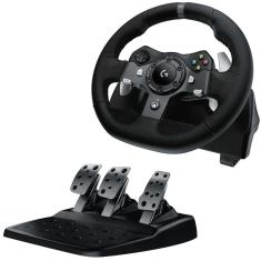 Volante com Pedais para Jogos Logitech Driving Force G920 - Xbox One e PC