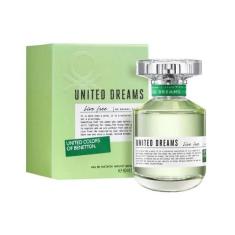 Perfume Benetton United Dreams Live Free Eau De Toilette Feminino 80ml