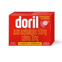 Doril Acido Acetilsalicilico 500mg + Cafeína 30mg 20 comprimidos 20 Comprimidos