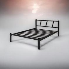 Cama Para Dormitório Casal Helena De Ferro - DUARTE MOVEIS, PRETO