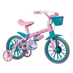Bicicleta Infantil Aro 12 Freio Tambor 1 Marcha Cestinha Nathor C/ Rod