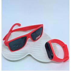 Kit Relógio Digital Led Touch Infantil Prova água Bracelete  Esportivo