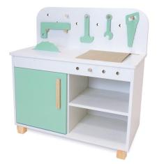 Bancada de Ferramentas Oficina Infantil - Eita Casa Perfeita, Verde cl