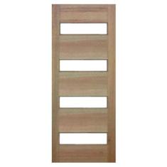 Porta de Madeira Maciça 4 Vidros Casmavi de Cedro Arana - 2.10 (A) X 0