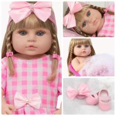 Boneca Estilo Reborn Barbie Barata Realista Pode Molhar - Cegonha Rebo