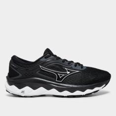 Tênis Mizuno Wave Titan 3 Masculino, Preto, Prata, 41