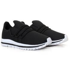 Tênis Masculino Com Cadarço Lig Shoes, Preto, Branco1, 43