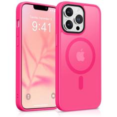 GONEZ Capa magnética para iPhone 13 Pro Max, compatível com MagSafe, [proteção contra quedas de grau militar] [antiimpressões digitais] Capa protetora de telefone fina translúcida fosca à prova de