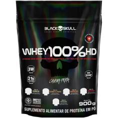 Whey 100% Hd Refil 900G Black Skull Whey Protein 3W Pistache