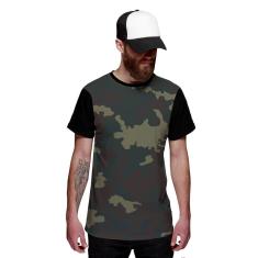 Camiseta Exército Camuflada Verde Personalizada Swag-Masculino