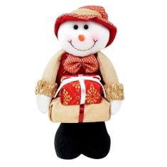 Boneco Natal Boneco De Neve Com Presente Natalino 29cm