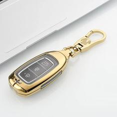 Capa porta-chaves do carro capa de liga de zinco inteligente, adequada para hyundai solaris i10 i40 i20 i30 i30 ix35 ix25 2008, porta-chaves do carro ABS Smart porta-chaves
