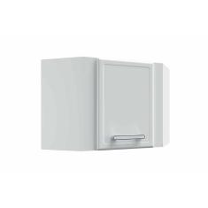Armário Aéreo P- Cozinha Canto Oblíquo Gourmet 7013 1 Porta 68cm Branco - Bertolini