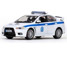 Miniatura Vitesse Mitsubishi Lancer EVO Policía Grecia 1/43, Branco
