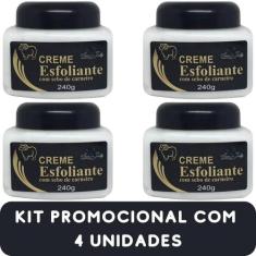 Creme Esfoliante San Jully com Sebo de Carneiro Pote 240g Kit Promocio