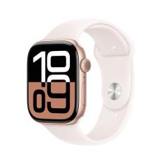 Apple Watch Series 10 gps Caixa cor de ouro rosa de alumínio – 46 mm Pulseira esportiva blush-clara – m/g