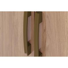 Guarda Roupa Solteiro 3 Portas E 2 Gavetas C- Espelho Açaí Da133 Branco-rosa