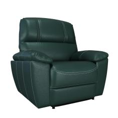 Poltrona do Papai Reclinável Elétrica Armênia Power Touch Verde Couro - Gran Belo