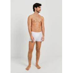 Cueca Boxer Com Elástico Personalizado - Hering, P, Branco