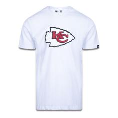 Camiseta Manga Curta Nfl Kansas City Chiefs Branco Preto New Era