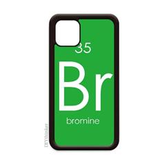 Elementos de Química Tabela de Período Halogênio Bromo Br para iPhone 12 Pro Max Capa para Apple Mini Mobile Case Shell